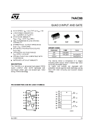 Datasheet 74AC08M manufacturer STMicroelectronics